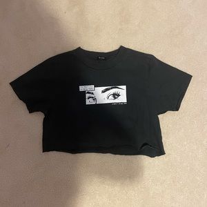 Brandy Melville cropped graphic tee